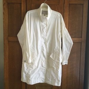 Athleta Vista Size Small, White/Cream Trench Coat,